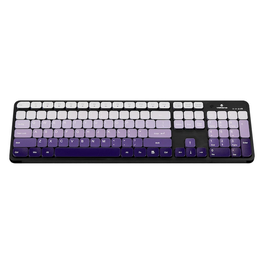 Volkano Prism Series Bluetooth Wireless Keyboard and Mouse - Purple - Image 2
