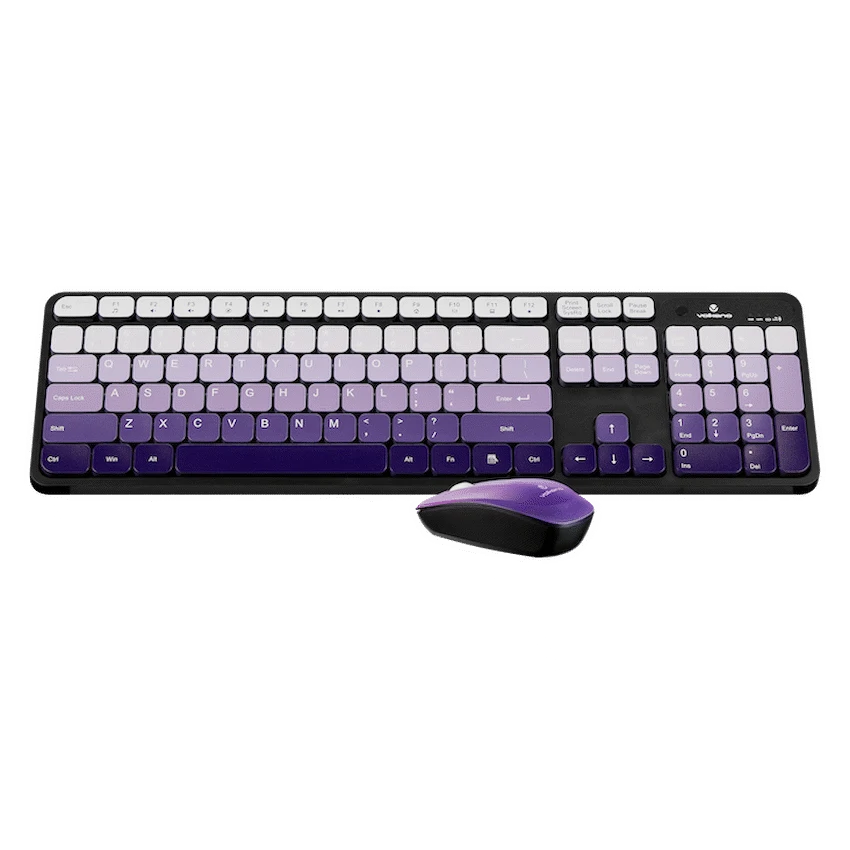 Volkano Prism Series Bluetooth Wireless Keyboard and Mouse - Purple - Image 3