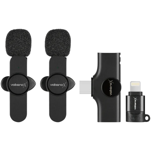 VolkanoX Prodigy Series Wireless Lavalier Microphone - Black