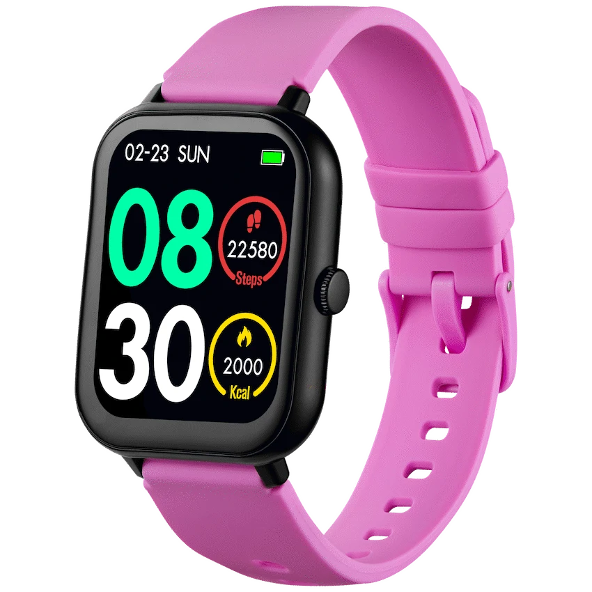 Volkano Chroma Series Smartwatch with Flamingo Pink Strap