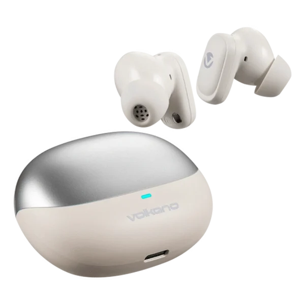 Volkano Sugar-Cube Active Noise-Cancelling True Wireless Earphones - Nude - Image 2