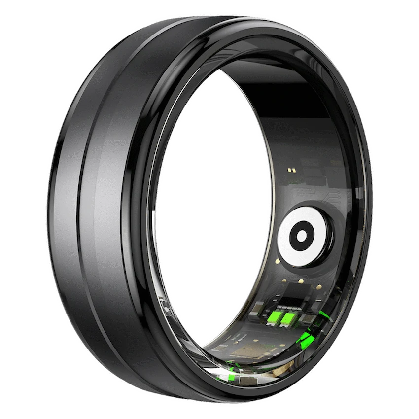 Volkano Ring Series Smart Ring with Charge Case - Black 20.6mm - Image 2