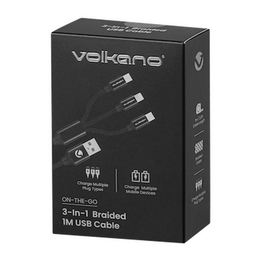Volkano On the Go 3-in-1 Braided Cable - Image 3