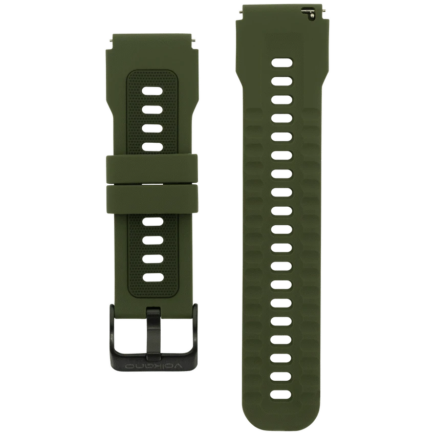 Universal Silicone 22mm Watch Strap - Green