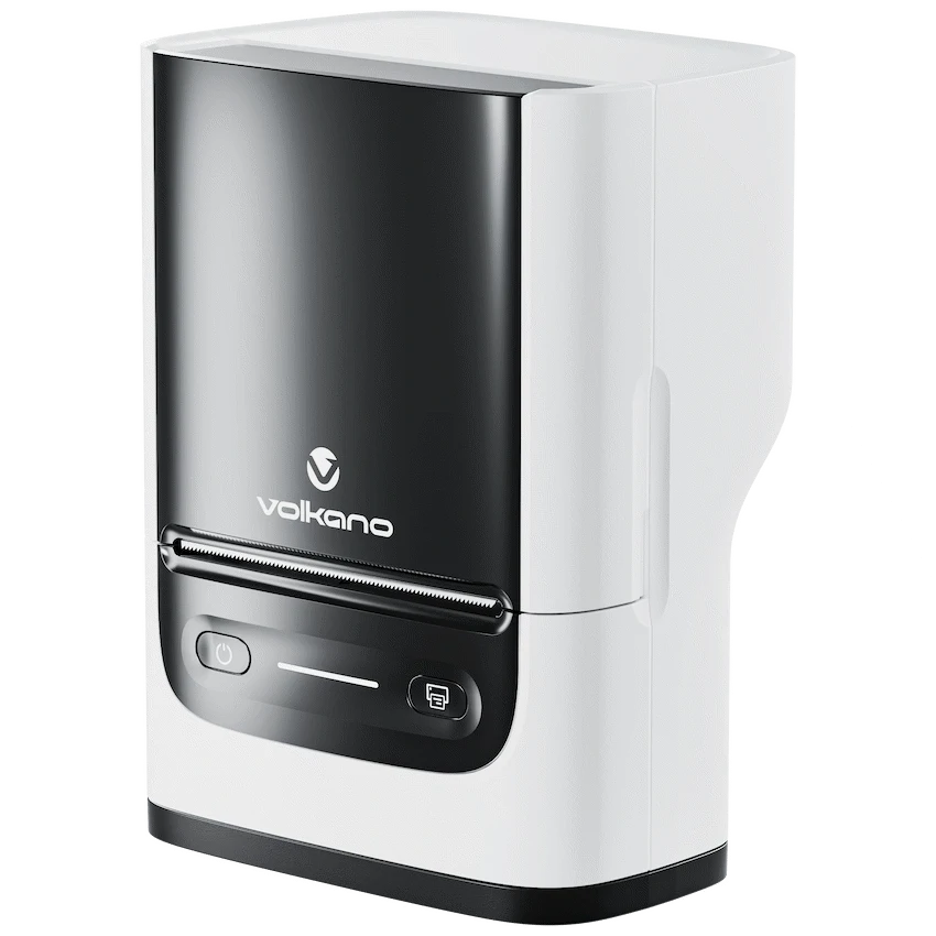 Volkano LabelPro Duo Series Thermal Dual Size Label Printer - Black and White