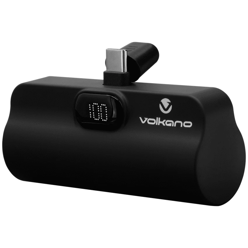 Volkano Relief Pro Power Bank - 5000mAh Type-C Direct Plug-In