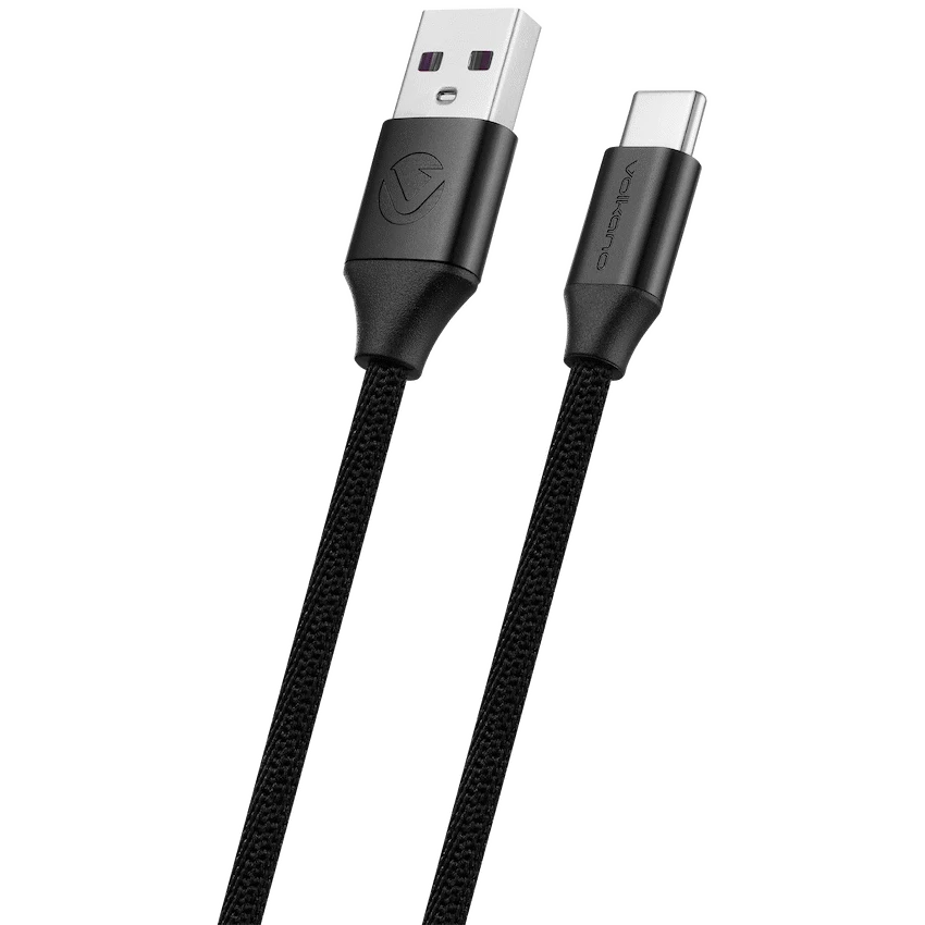 Volkano Weave Series Braided Type-C Cable 3m 30w - Black