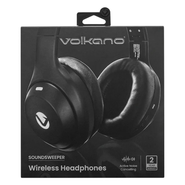 Volkano SoundSweeper Series Active Noise Cancelling bluetooth Headphones - Black - Image 13
