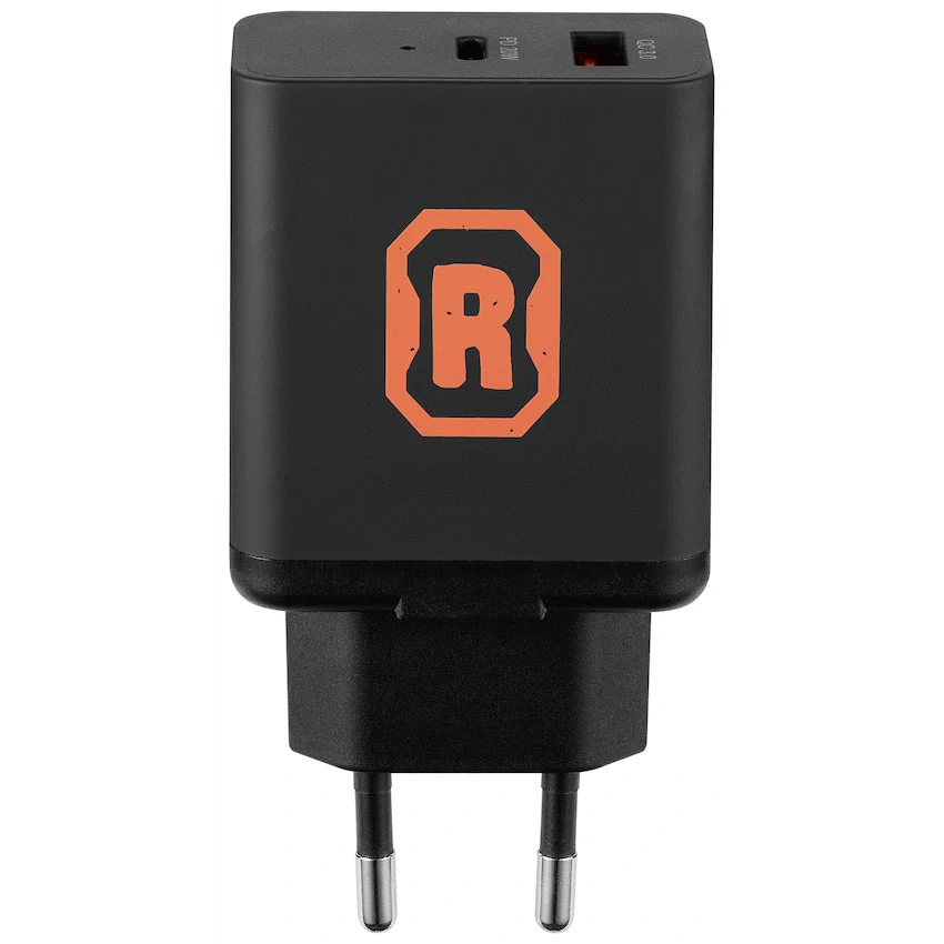 Rugged by Volkano Dual USB Wall Charger with QC3.0 and PD