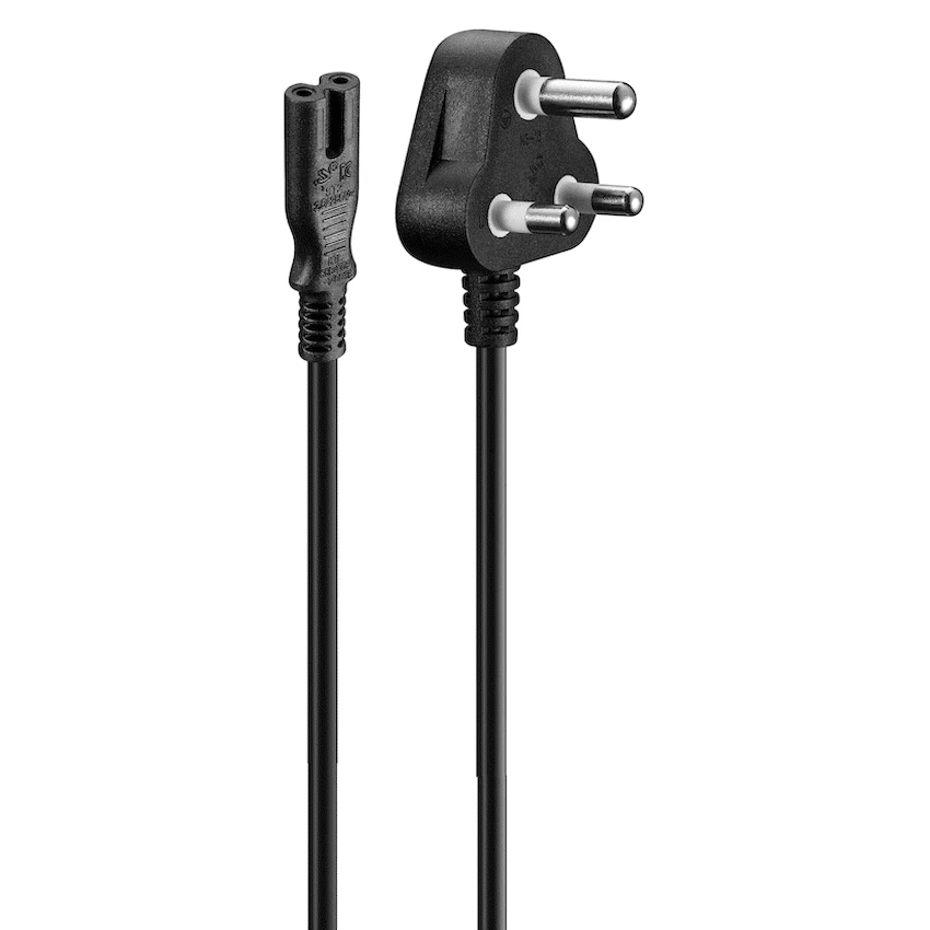 Volkano Presto series Power Cable Figure 8  to SA 3pin 1.8m 2.5A - black - Image 2